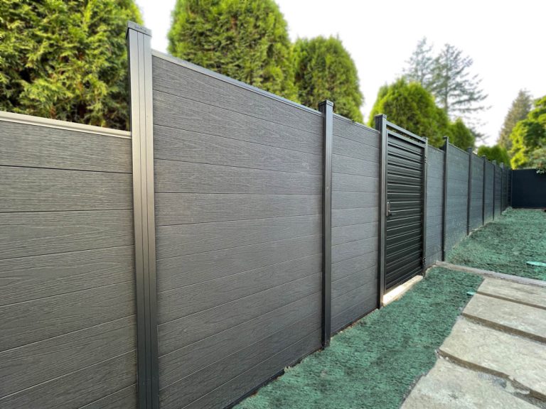 composite fencing in west vancouver installed by WEST COAST RAILING