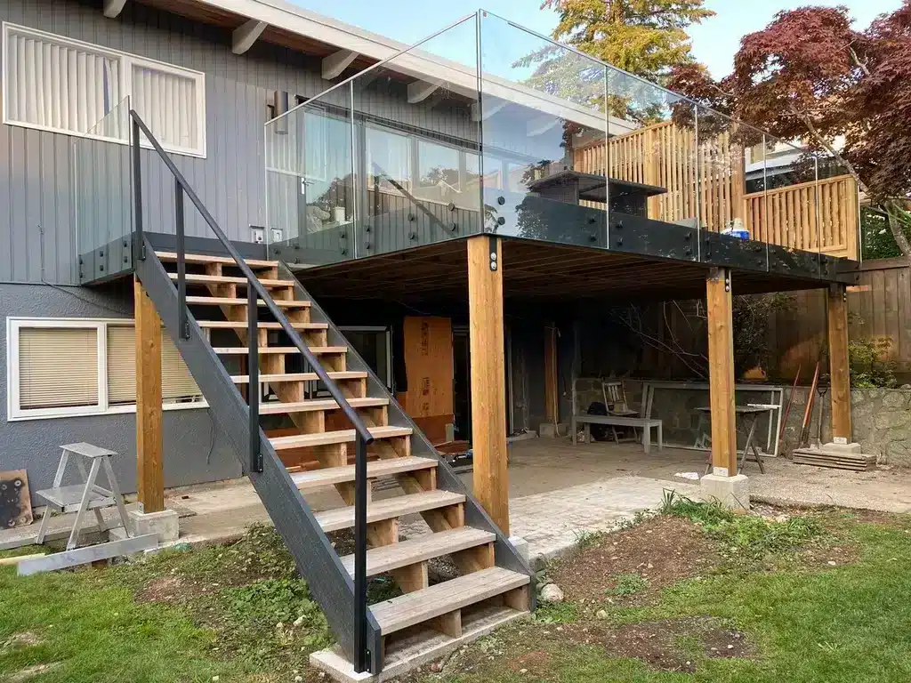 Standoff Glass Railing