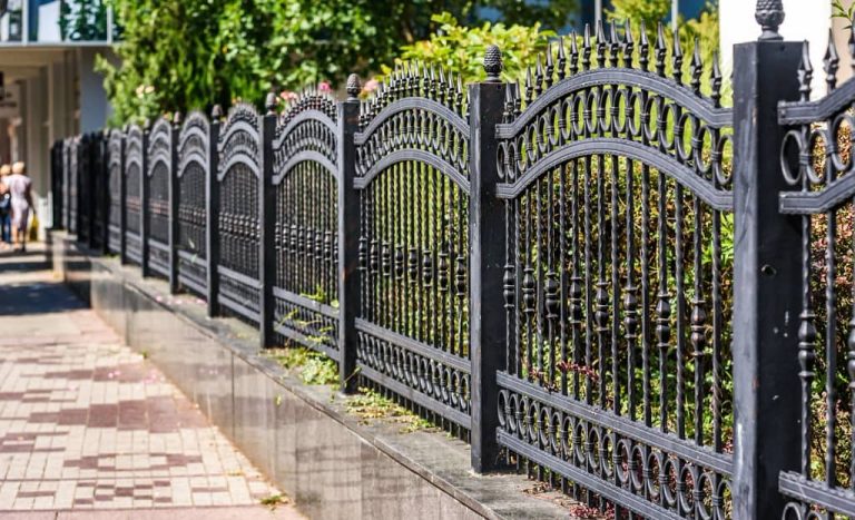 wrought iron fence