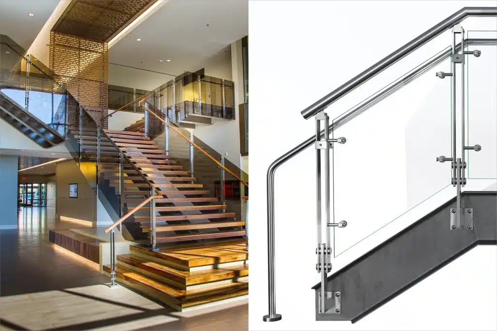 The Process of Glass Railing Installation in West Coast Railing 1 glass railing