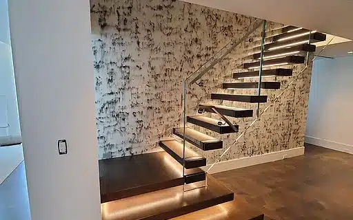 Different Types of Floating Stairs 1 Cantilever floating Stairs
